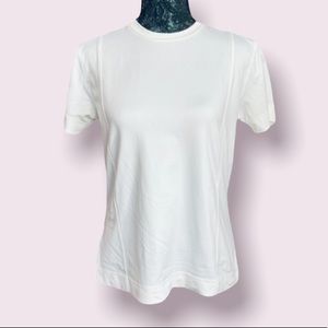 Nike Golf Dri-Fit Short-Sleeve Golf Top in White